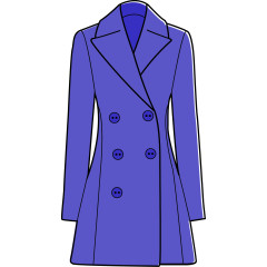 紫色女子大衣