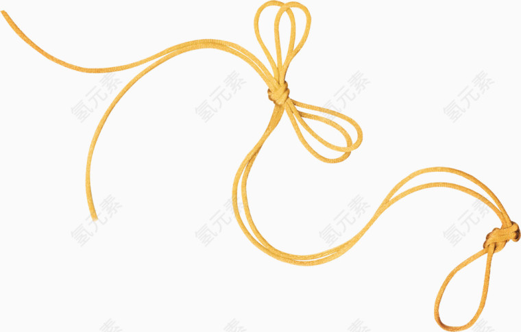 橙色打结绳子