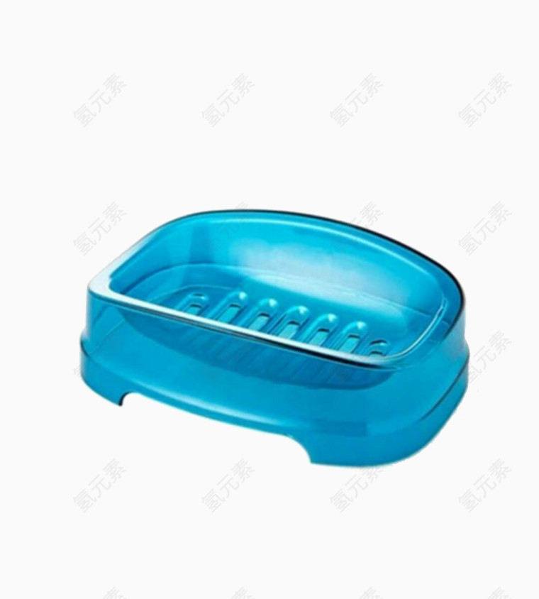 双层塑料蓝色肥皂盒