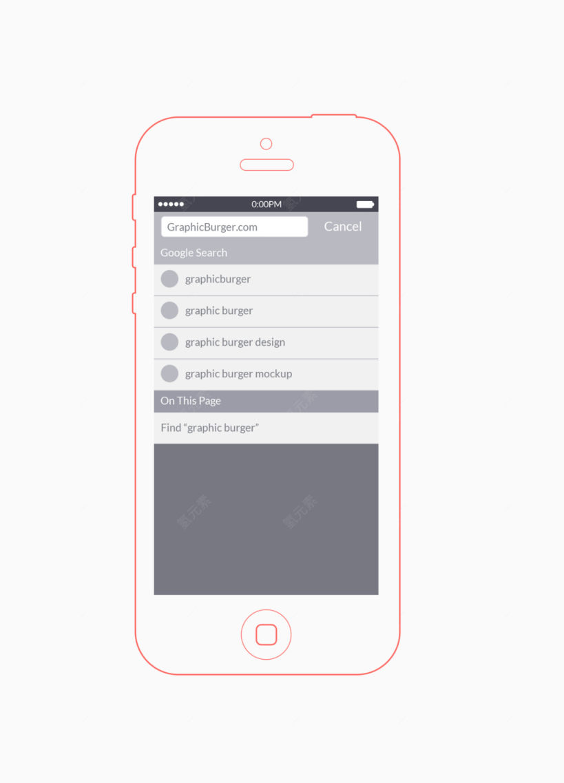搜索手机线框模板下载
