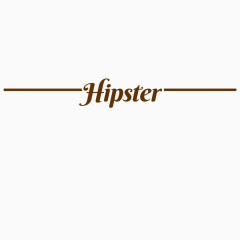 矢量Hipster艺术字