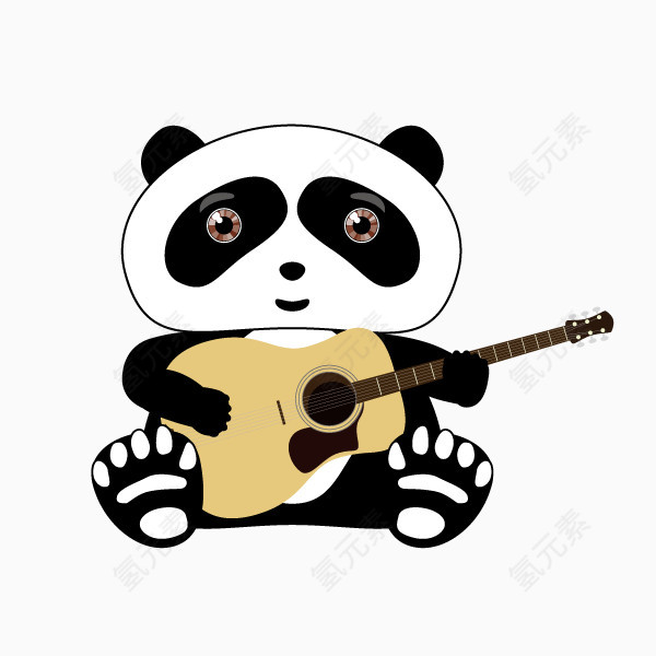 熊猫弹吉他