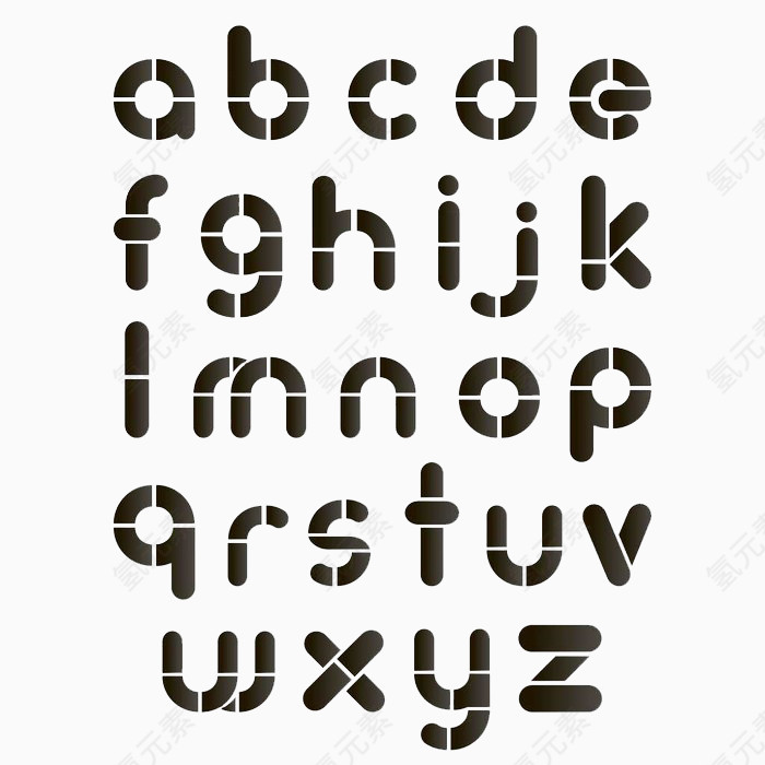 超炫的英文字母设计