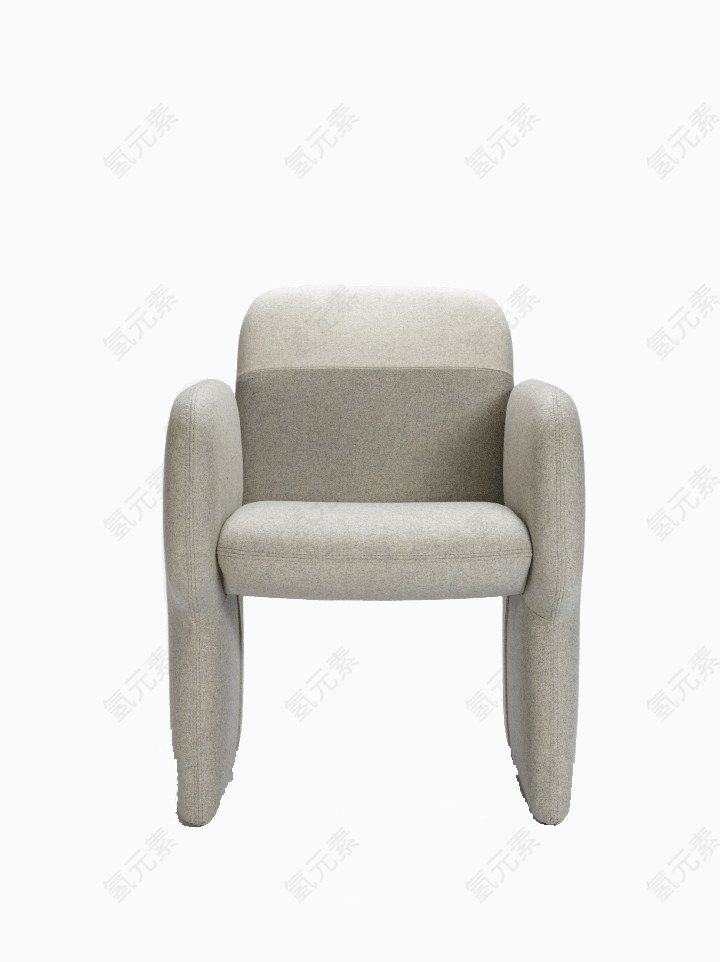 创意灰色扶手椅