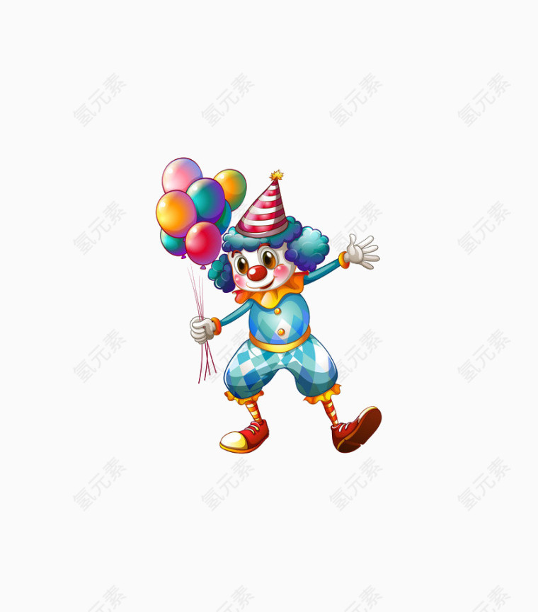 小丑与气球