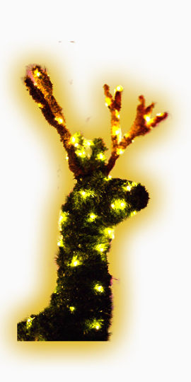 狂欢圣诞麋鹿装饰图案