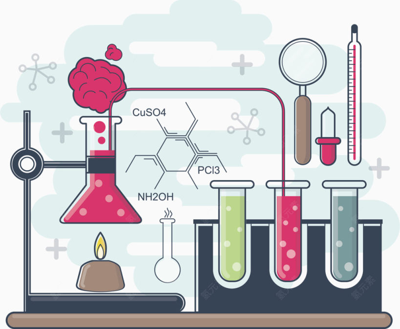 化学实验背景矢量素材下载