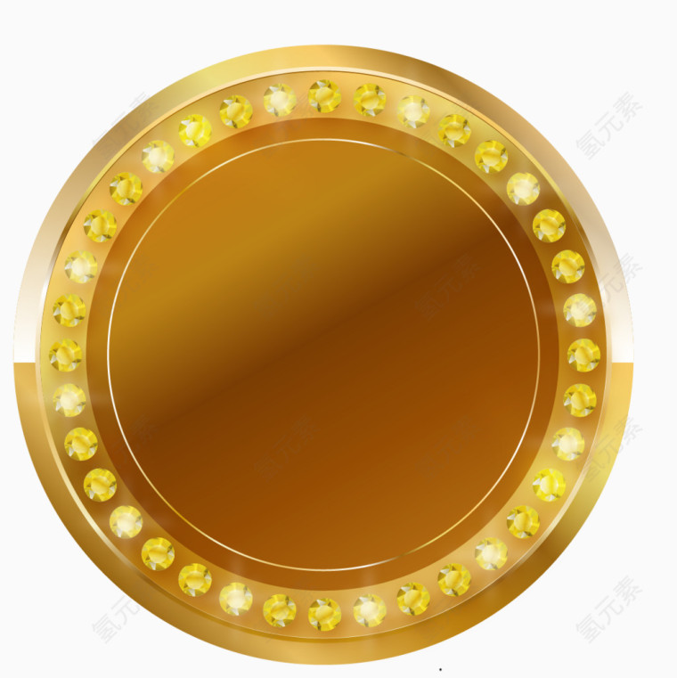 矢量金色圆环