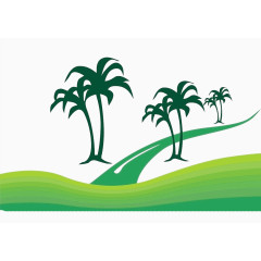 2017绿色 椰子树