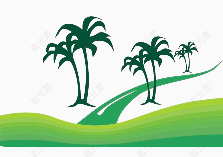 2017绿色 椰子树