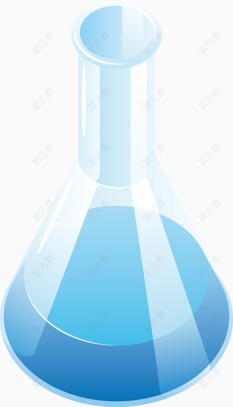 天蓝色玻璃瓶元素
