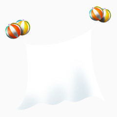 气球飞起的纸巾