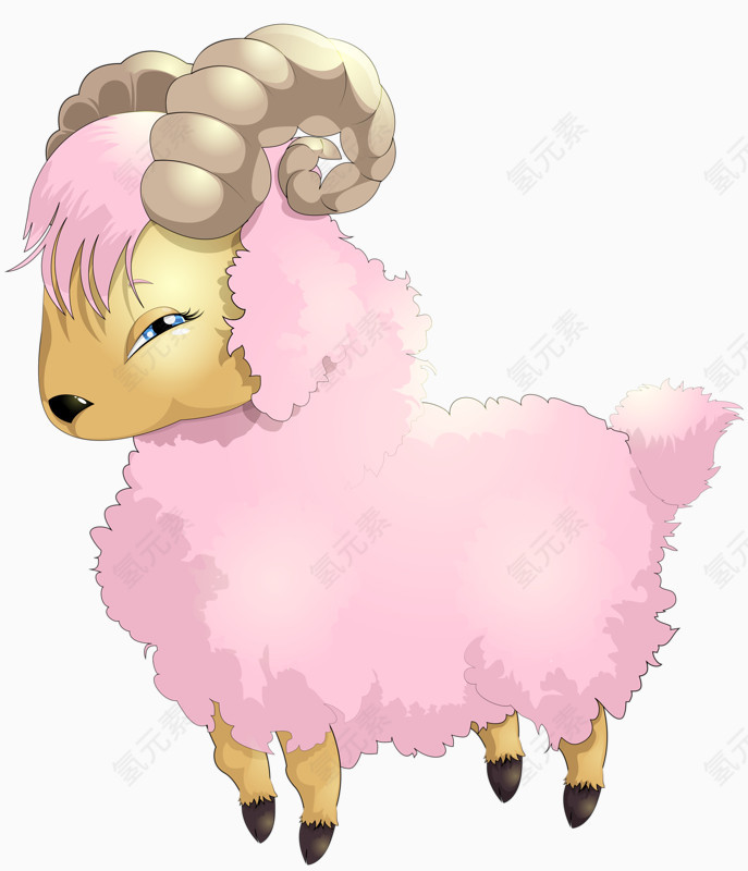 粉色绵羊