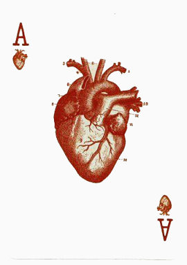 心脏扑克牌A
