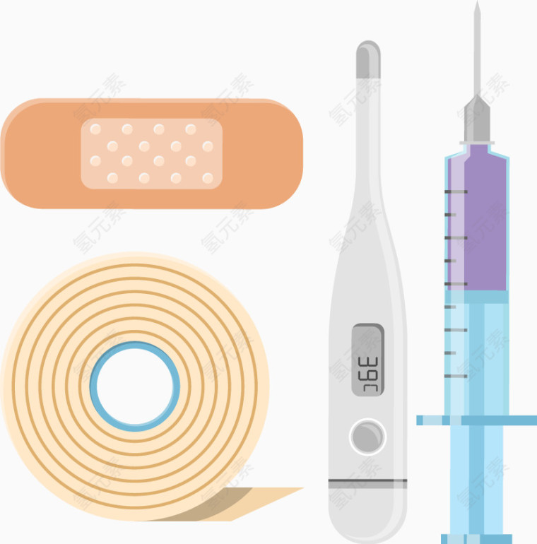 医疗用品矢量图