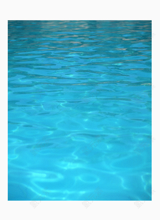 蓝色清澈池水水波底纹