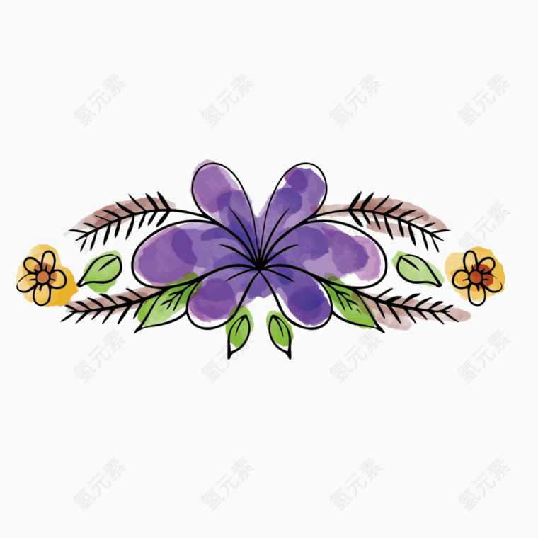 花朵紫色