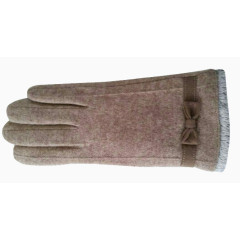 棕色皮质冬季保暖手套