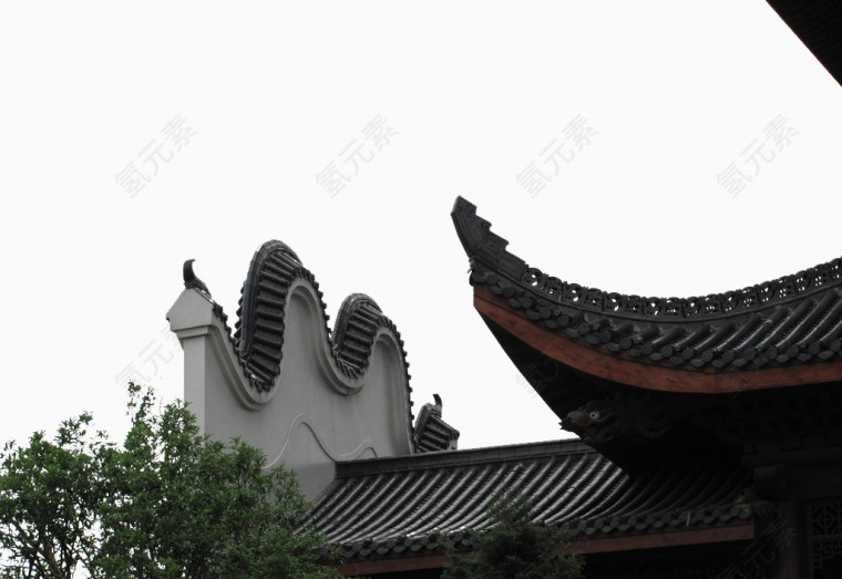 中式屋檐建筑设计