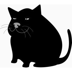 黑色的猫咪