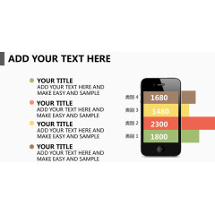 创意手机条形图
