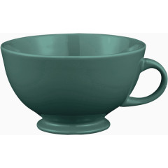 深绿色瓷器茶杯