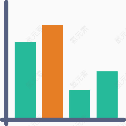 统计分析图表图标