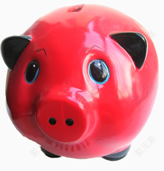 红猪玻璃瓶存钱罐