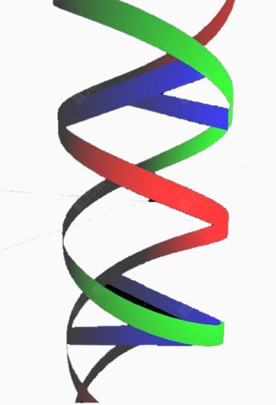 彩色简约基因链图形下载
