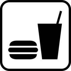 汉堡和可乐图标