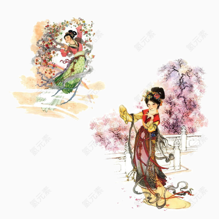 中国古典美女插画