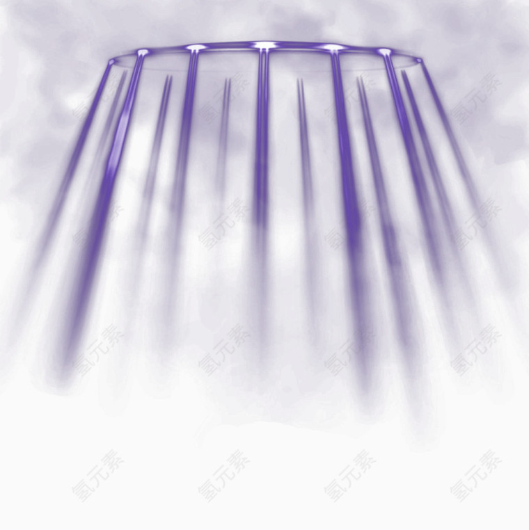 紫色灯光光效效果元素