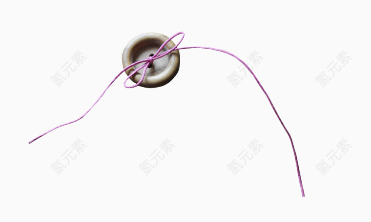 紫色绳子扣子