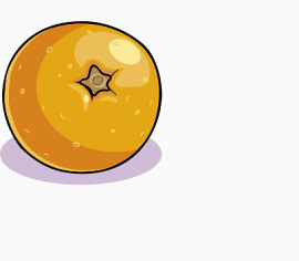 卡通可爱橘子