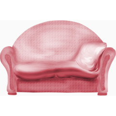 粉红色圆点沙发