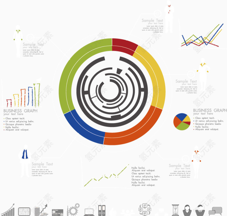 矢量圆环图表