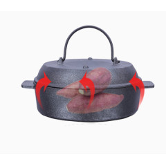 专用烤红薯铸铁锅