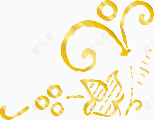 金黄花纹背景装饰