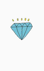 蓝色发光钻石