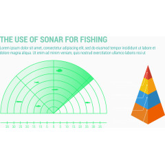 声纳的使用信息图表矢量素材