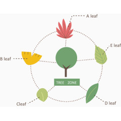树叶类型说明图