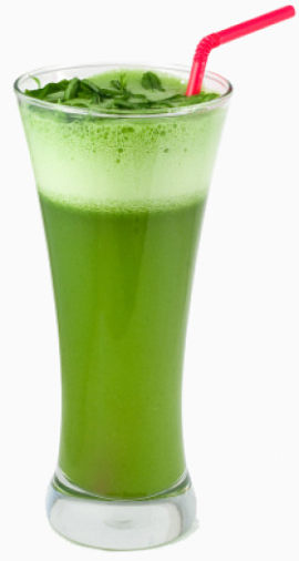 一杯绿色蔬菜汁