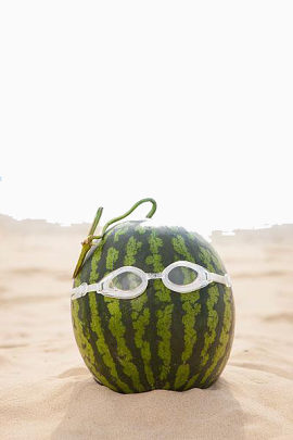 戴眼镜的西瓜