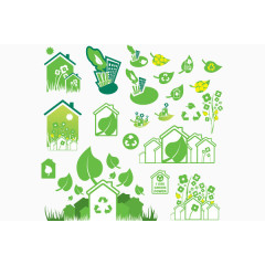 环保系列绿色图标