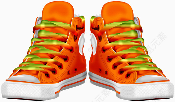 橘色鞋子
