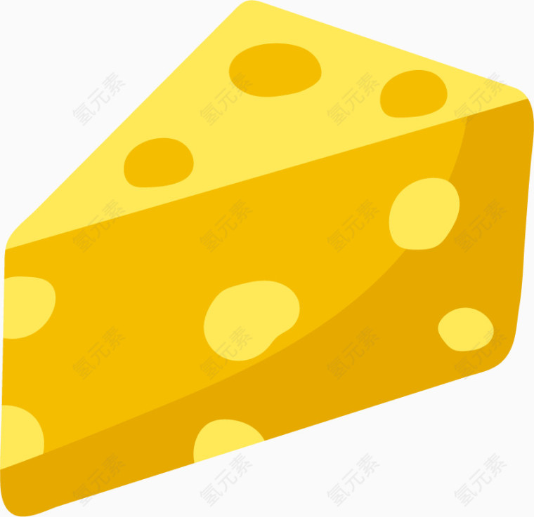 矢量黄色奶酪