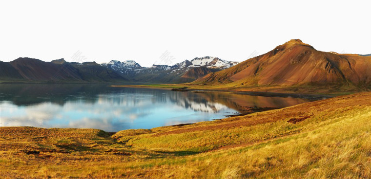 唯美冰岛湖泊风光景色