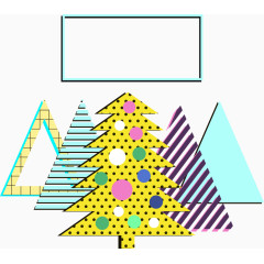 圣诞节卡通创意树