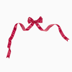红色蝴蝶结丝带