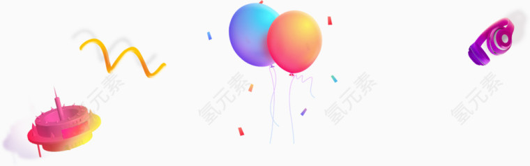 炫彩漂浮气球飞碟